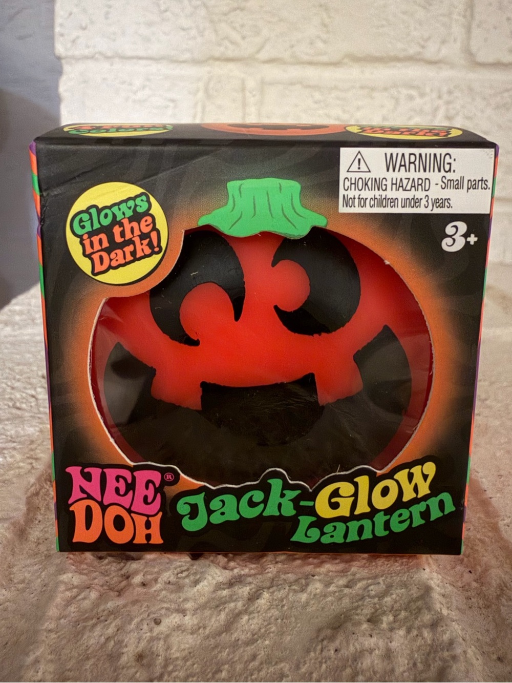 Halloween NeeDoh! Glows in the Dark! NEW! Jack-Glow-Lantern•pumpkins•RARE•NIB